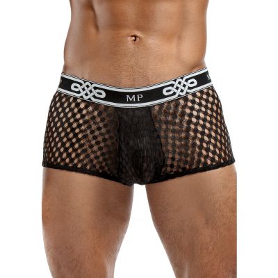 Male Power Peep Show Mini Short Black X Large