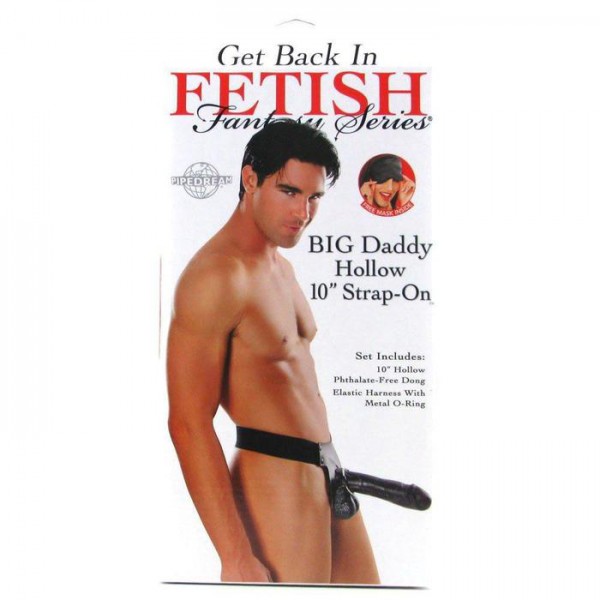 Fetish Fantasy Big Daddy Hollow Strap-On 10-Inch Black — image 5 of 6