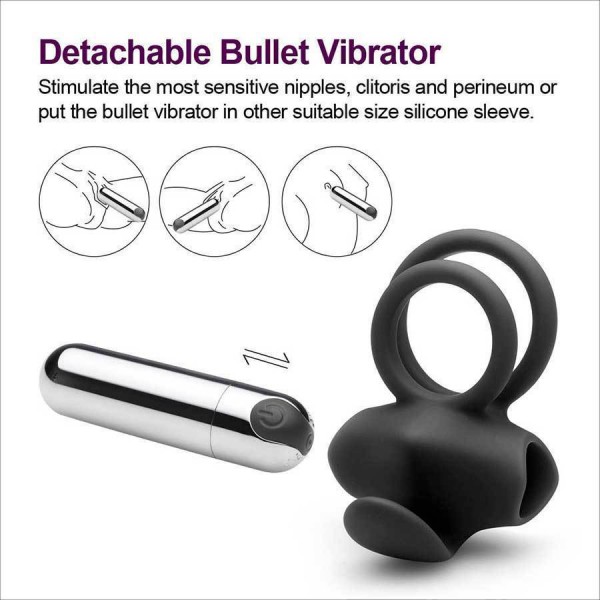 Silicone Flicker Vibrating Cock Ring & Penis Enhancer by Lynk Pleasure