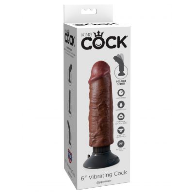 King Cock 6 in Vibrating Cock