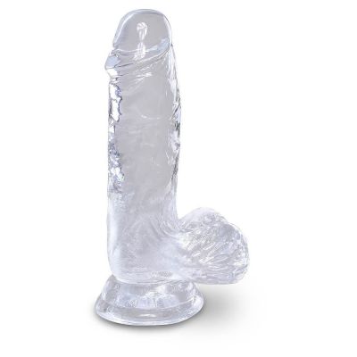 King Cock Clear 5 Inch Dildo With Balls