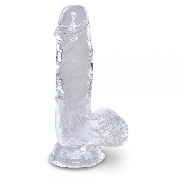 King Cock Clear 5 Inch Dildo With Balls