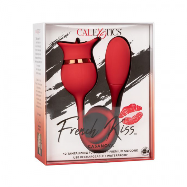 French Kiss™ Casanova Clit Stimulator - (2 in 1 Tongue & Bullet Vibrator!)