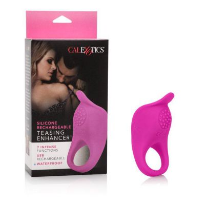 Silicone Rechargeable Teasing Enhancer in Pink