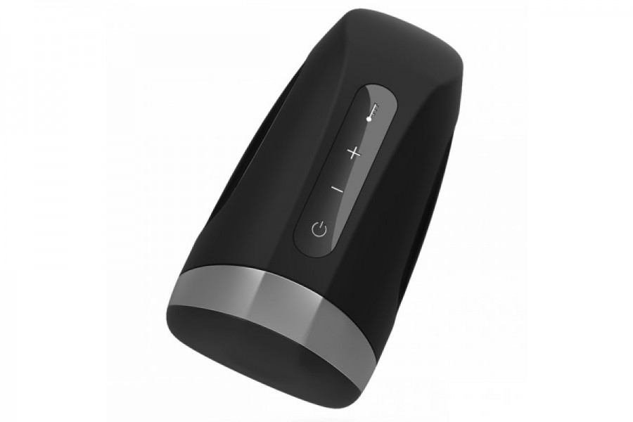 Satisfyer Men 5.5" Rechargeable Masturbator with Heat & Vibration