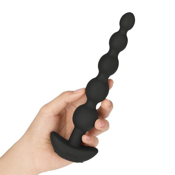 b-vibe Cinco Anal Beads | Vibrating Silicone Anal Beads for Men