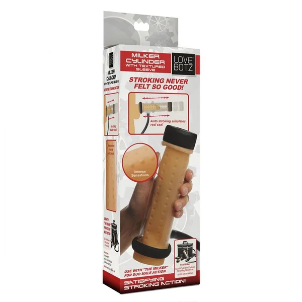 Textured Penis Milker Cylinder Sleeve by LoveBotz (For Automatic Penis Milking Machine) — image 11 of 12