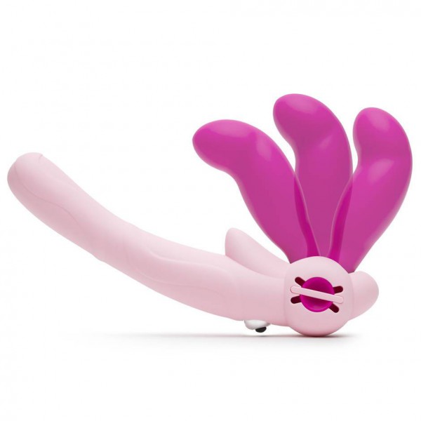 Lovehoney Double Delight Adjustable Vibrating Strapless Strap-On Dildo