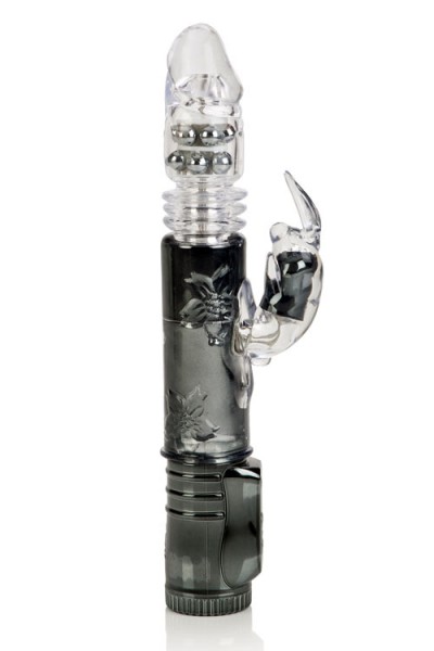 California Exotic Thrusting & Rotating 10.6" Beaded Rabbit Vibrator