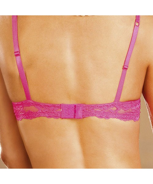 Hot pink maximum cleavage bra