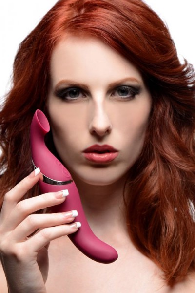 Inmi 7.75" Intense 2-In-1 Clitoral Suction & G-Spot Vibrator
