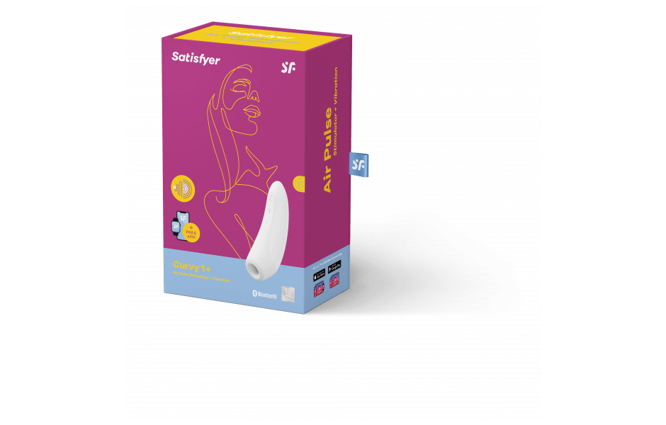 Satisfyer Curvy 1 Plus Air Pulse Clitoral Stimulator With Vibration & App