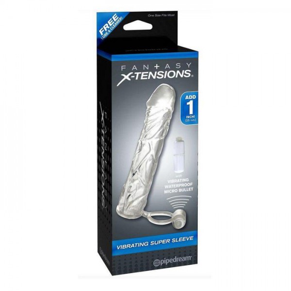 Pipedream Vibrating 6" Super Sleeve with Ball Strap