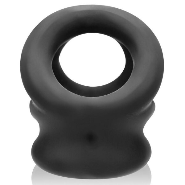 Oxballs Tri-Squeeze Ball-Stretcher & Cock Cage | Black Ice