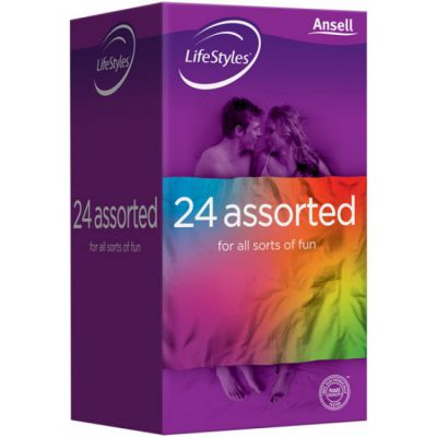Ansell Lifestyles Assorted Condoms 24 Pack