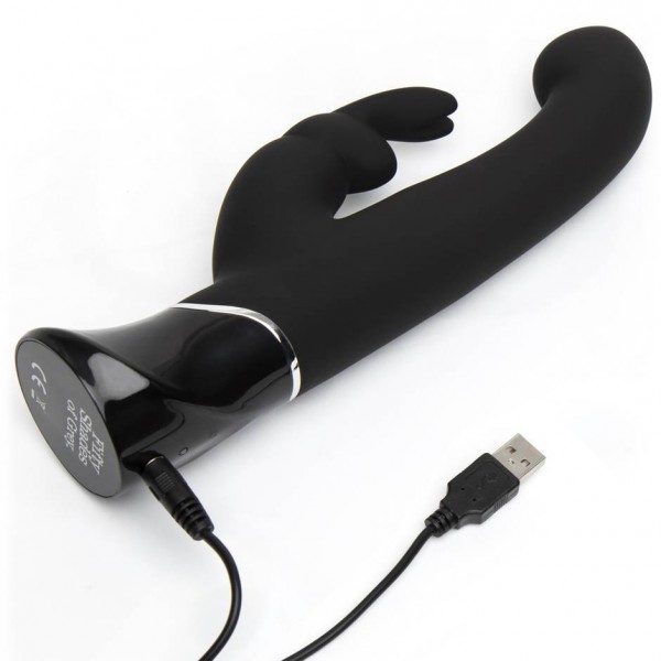 Fifty Shades Greedy Girl 9.5" Rechargeable G-Spot Rabbit Vibrator