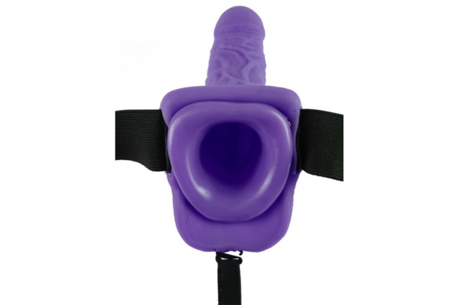 Fetish Fantasy 7 inch Realistic Hollow Strap On with Balls