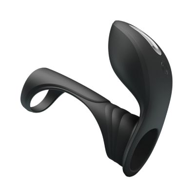 Rechargeable Vibrating Penis Sleeve 2 Black