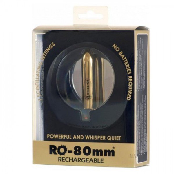 80mm Rechargeable Bullet Gold