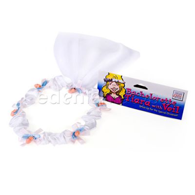 Bachelorette tiara with veil