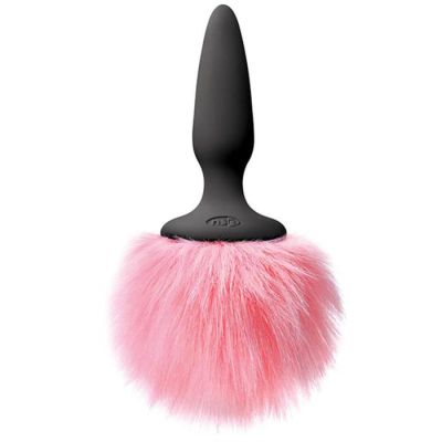 Plush Bunny Tail Silicone Butt Plug