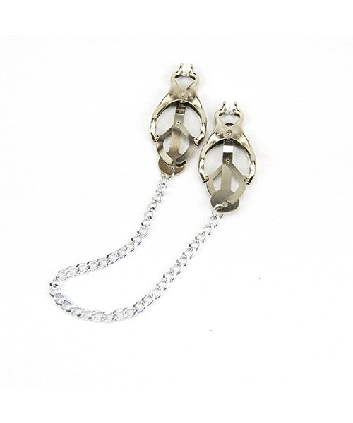 Bound to Please Squeezer Teaser Clover Nipple Clamps with Chain