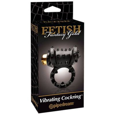 Fetish Fantasy Gold Vibrating Cockring Black