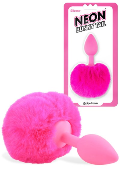 Pipedream Bunny Tail 5" Silicone Butt Plug