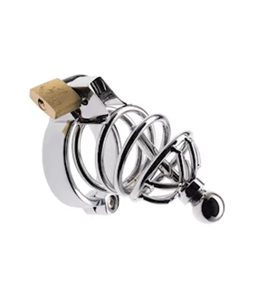 Kink Range Sounding Chastity Cage - 40mm - Silver -  40mm — image 3 of 4