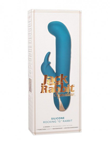 California Exotic 8.5" USB-Rechargeable Rocking Jack Rabbit Vibrator