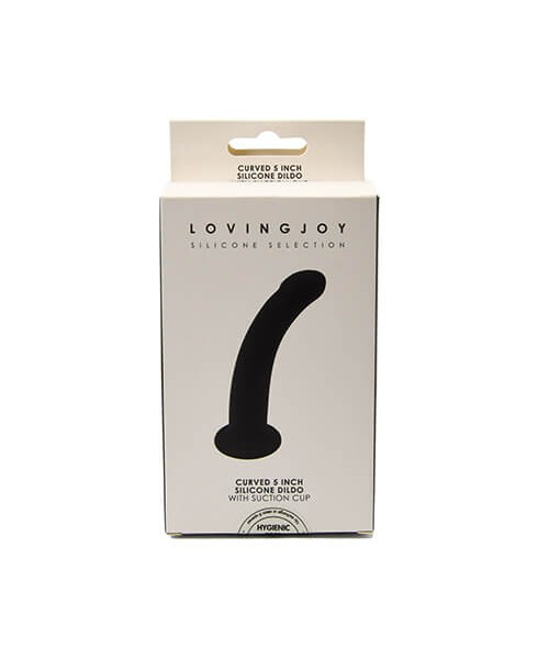 Loving Joy Curved 5 Inch Silicone Dildo with Suction Cup — image 6 of 7