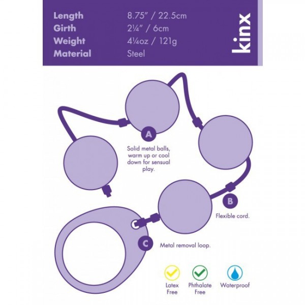 Kinx Heavy Metal Anal Beads