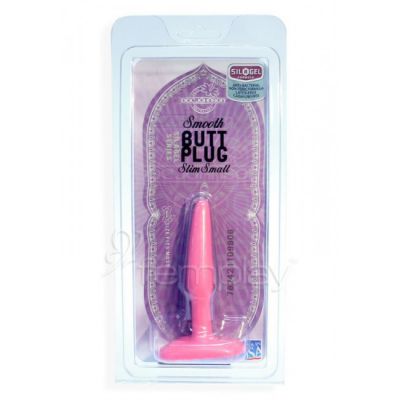 Smooth Butt Plug Slim and Small Hot Pink