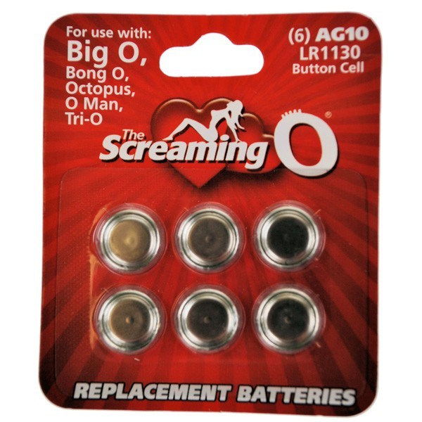 Screaming O AG10 (LR1130) Cell Batteries 6 Pack