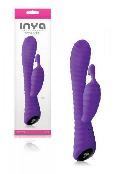 INYA - Rechargeable Ripple Rabbit Vibe (Purple)