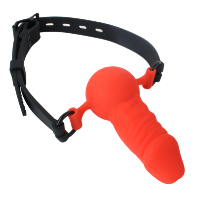 Silicone Penis Ball Gag