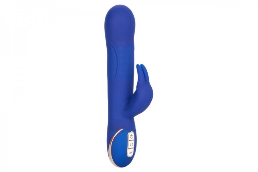 California Exotic 9" Silicone Rotating Beaded Jack Rabbit Vibrator
