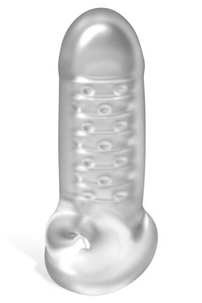 Doc Johnson Thick 6" Textured Penis Extension with Ball Strap
