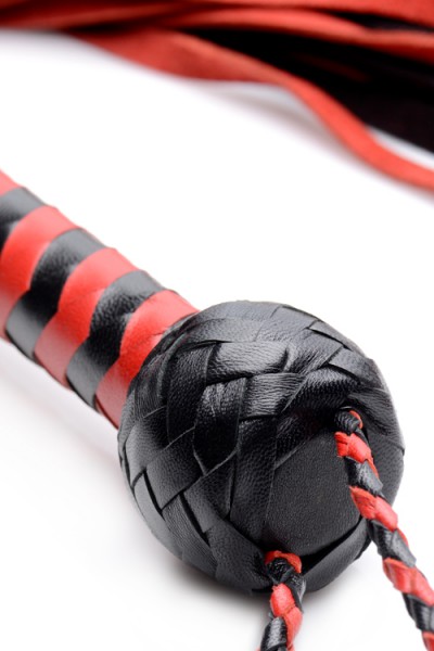 Mistress by Isabella Sinclaire 30" Premium Suede Flogger with Wrist Strap