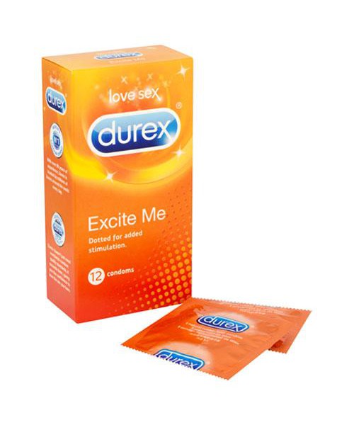 Durex Excite Me 12 Pack Condoms