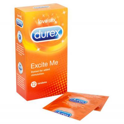 Durex Excite Me 12 Pack Condoms