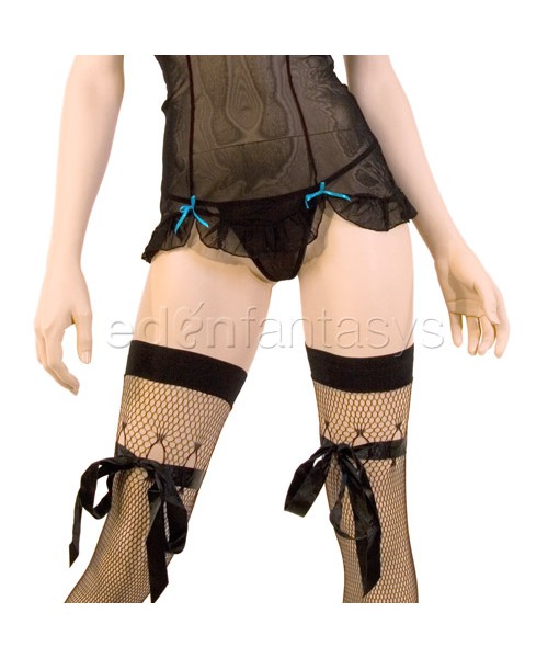 Mesh chemise set