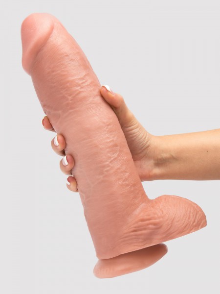 10.5 inches Dual Layered Platinum Silicone Cock in Brown : Malaysia