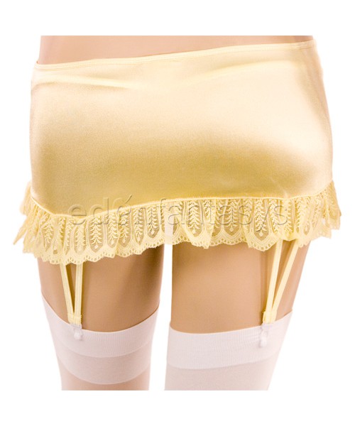 Satin bra and skirt set