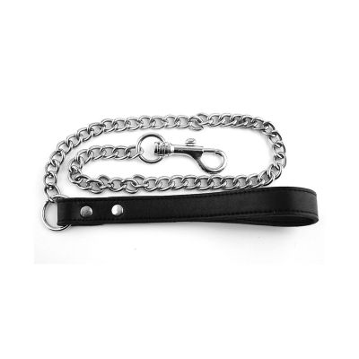 Rouge Leather Handle Lead Leash