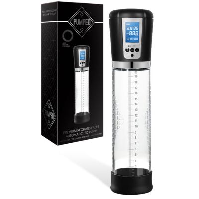 Shots Toys Rechargeable Automatic 11 4 Penis Pump LED Screen