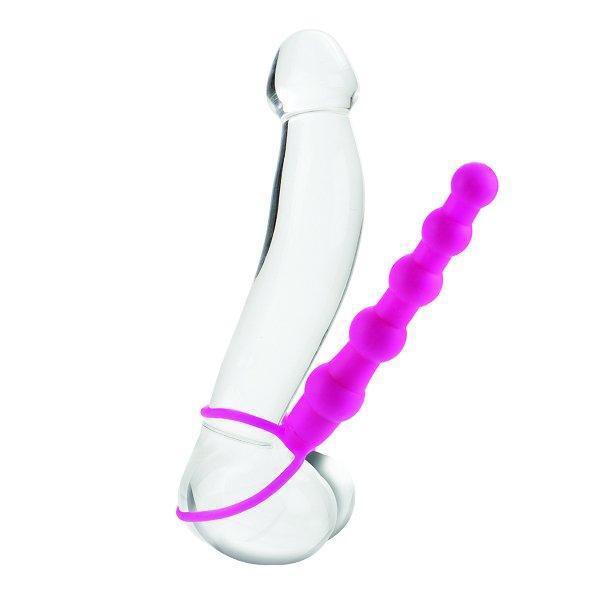 Silicone Love Rider Beaded Dual Penetrator