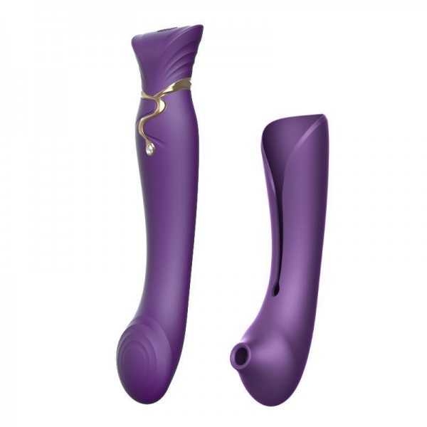 QUEEN SET By Zalo G-spot PulseWave Vibrator with Suction Sleeve