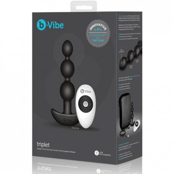 b-Vibe Remote Triplet Anal Beads