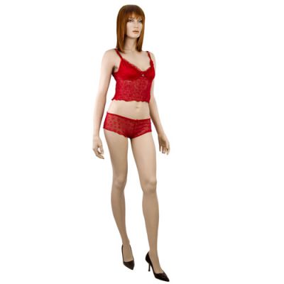 Mesh cami with tanga shorts